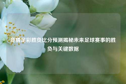 竞猜足彩胜负比分预测揭秘未来足球赛事的胜负与关键数据