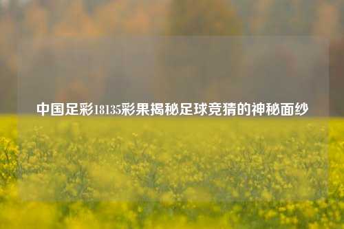 中国足彩18135彩果揭秘足球竞猜的神秘面纱