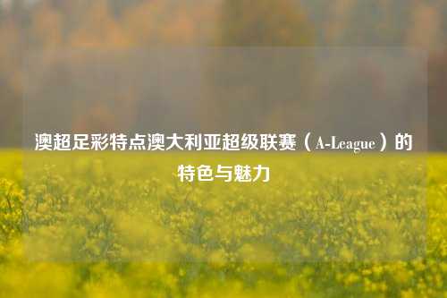 澳超足彩特点澳大利亚超级联赛（A-League）的特色与魅力